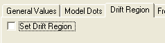 Uncheck the Drift Region Tab