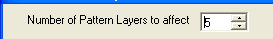 Setting the Number of Pattern Layers to be affected