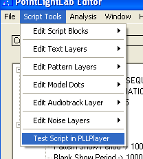 Testing the new Script in PLLPlayer